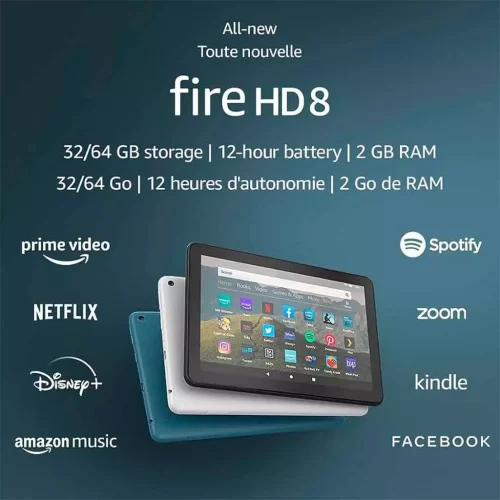Tablet amazon fire hd8 32gb + 2gb